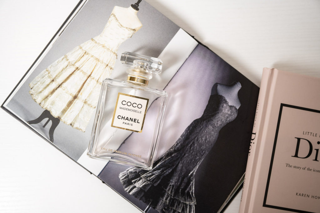 Perfume on top of luxury brand design books 